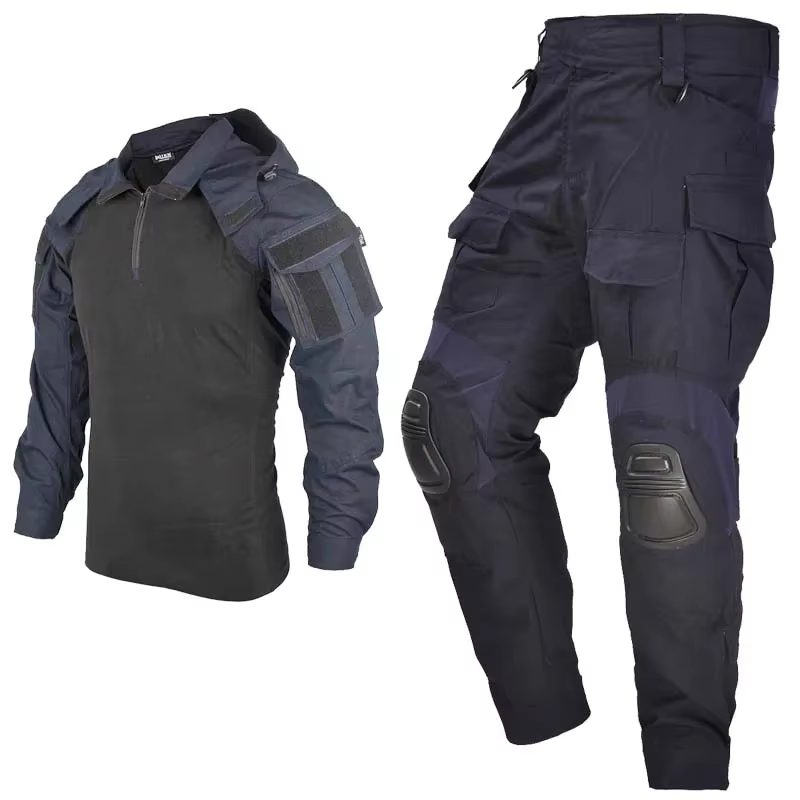Traje táctico con capucha para hombre – Camuflaje, pantalones y camisa - imagen 2