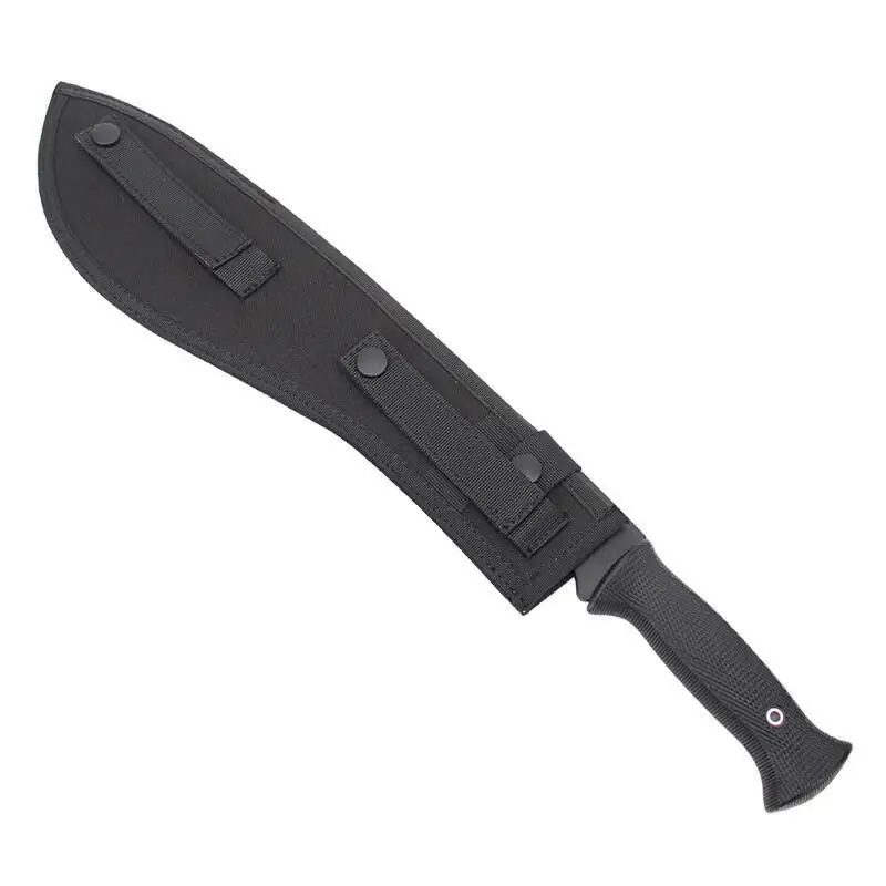 Cuchillo curvo de batalla TPR para exteriores, portátil resistente - imagen 2