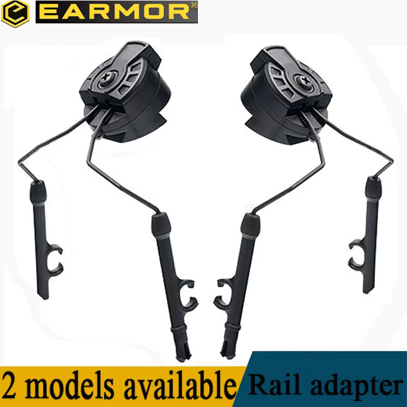 EARMOR Orejeras Tácticas de Tiro con Adaptador Rail