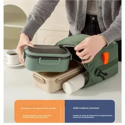 Bolsa térmica impermeable plegable bento aislante para comida