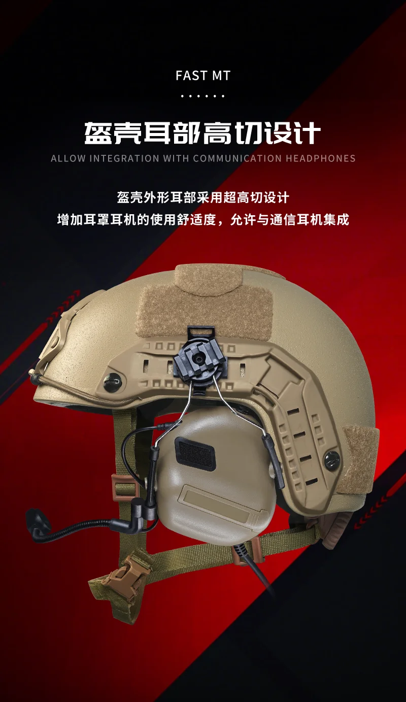 Casco con configuración táctica