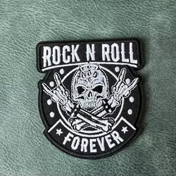 Parche táctico bordado calavera emblema velcro gancho y bucle