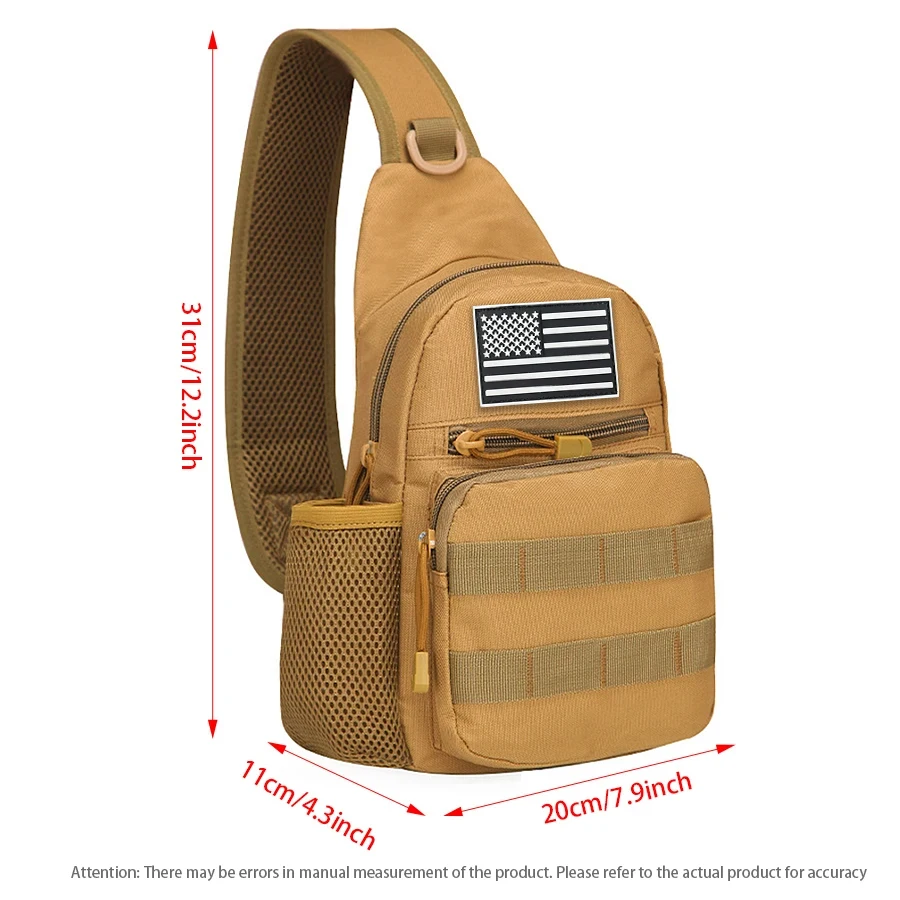Bolso de hombro camuflaje en vista frontal