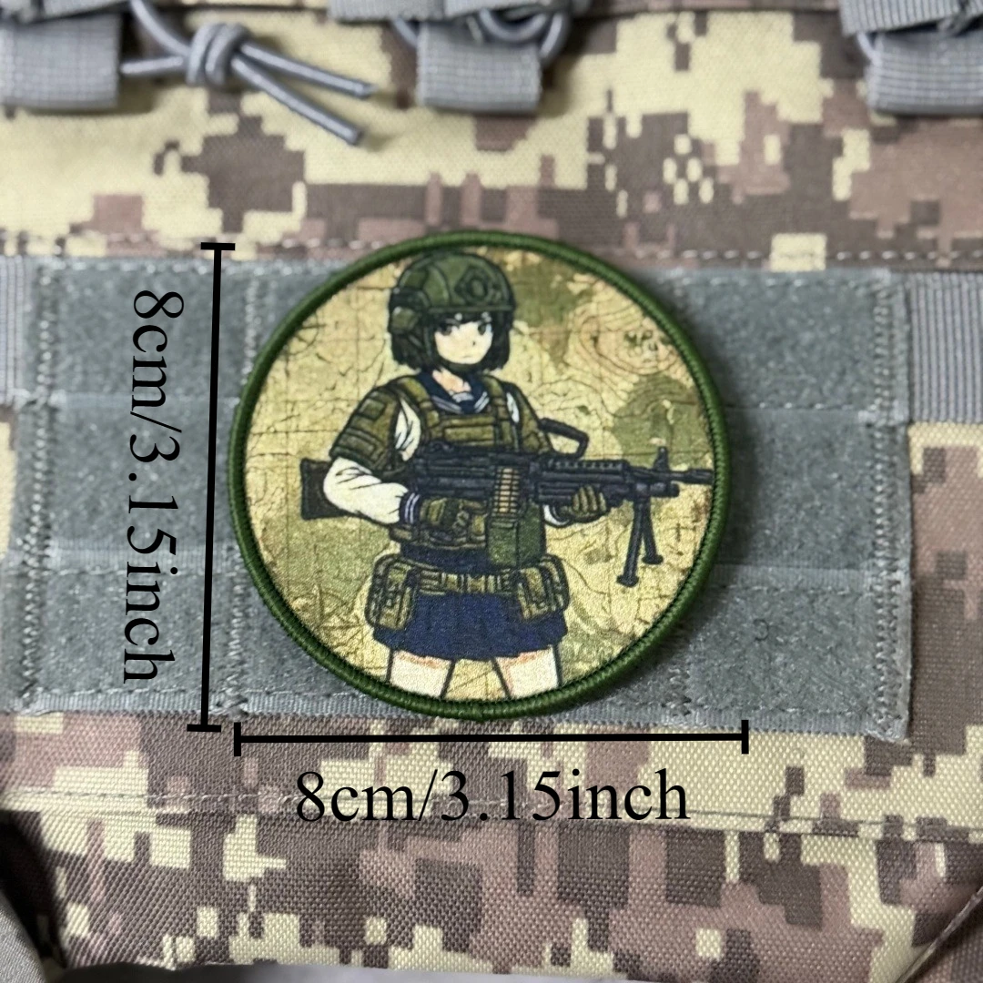 Parche táctico militar para chicas emblema adhesivo con velcro - imagen 3
