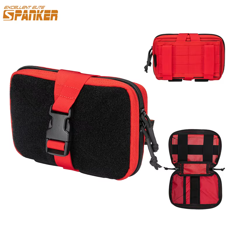 Bolsa táctica MOLLE para primeros auxilios EDC con velcro - imagen 3
