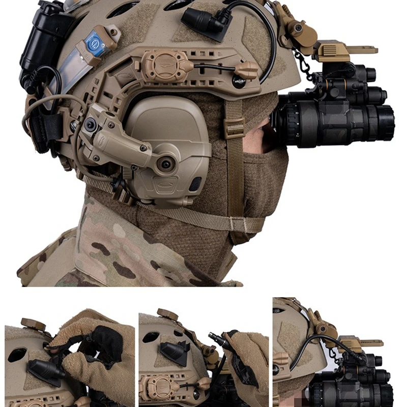 Adaptador conector alimentación NVG con base de fijación y velcro - imagen 2