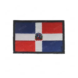 Brazalete táctico PVC bandera República Dominicana