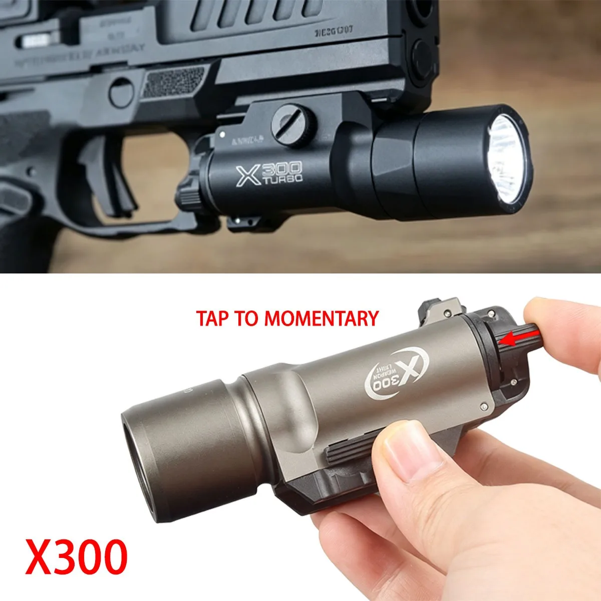 SureFire X300 Ultra Linterna táctica para pistola con riel Picatinny - imagen 3