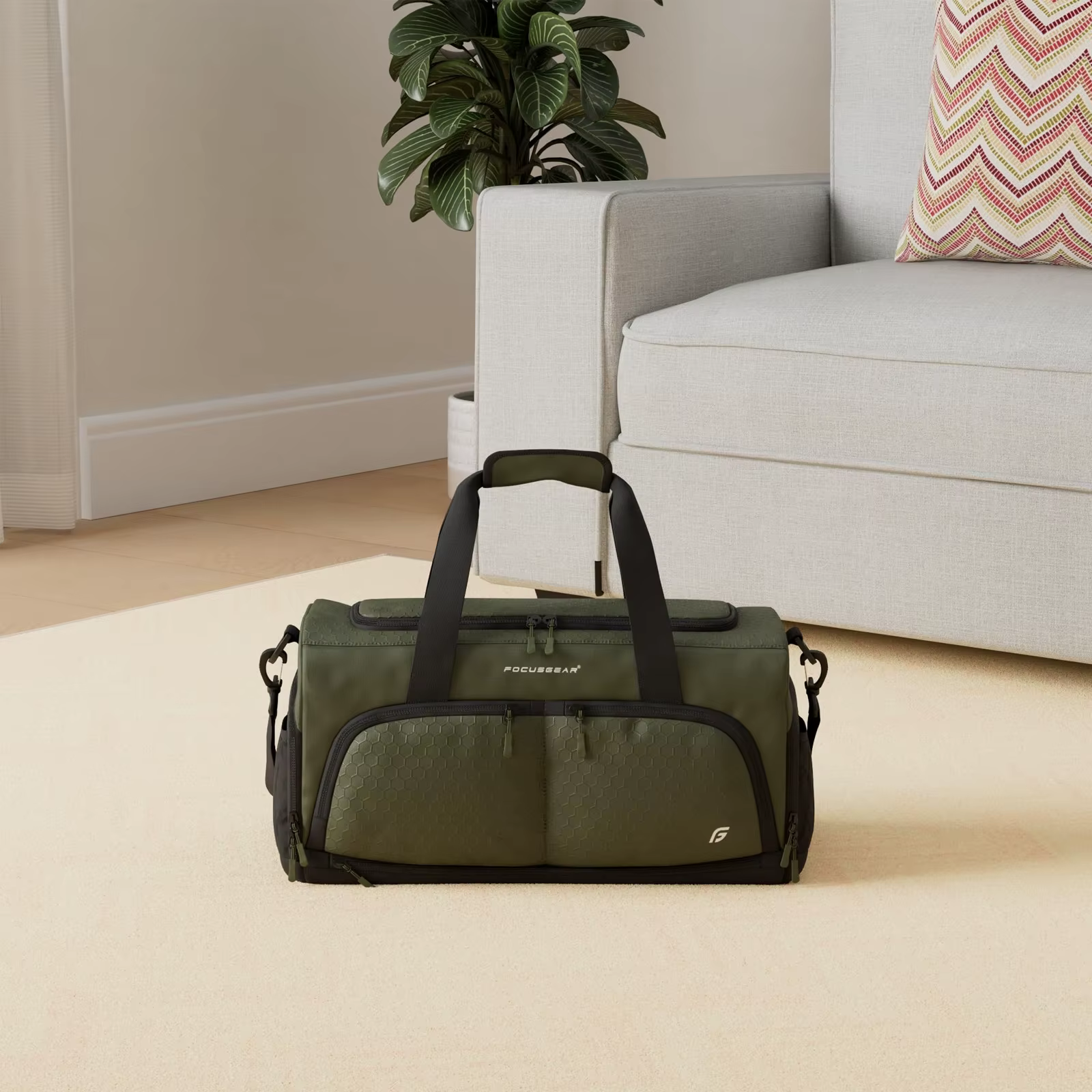 Bolsa táctica resistente con compartimentos y bolsa impermeable - imagen 2
