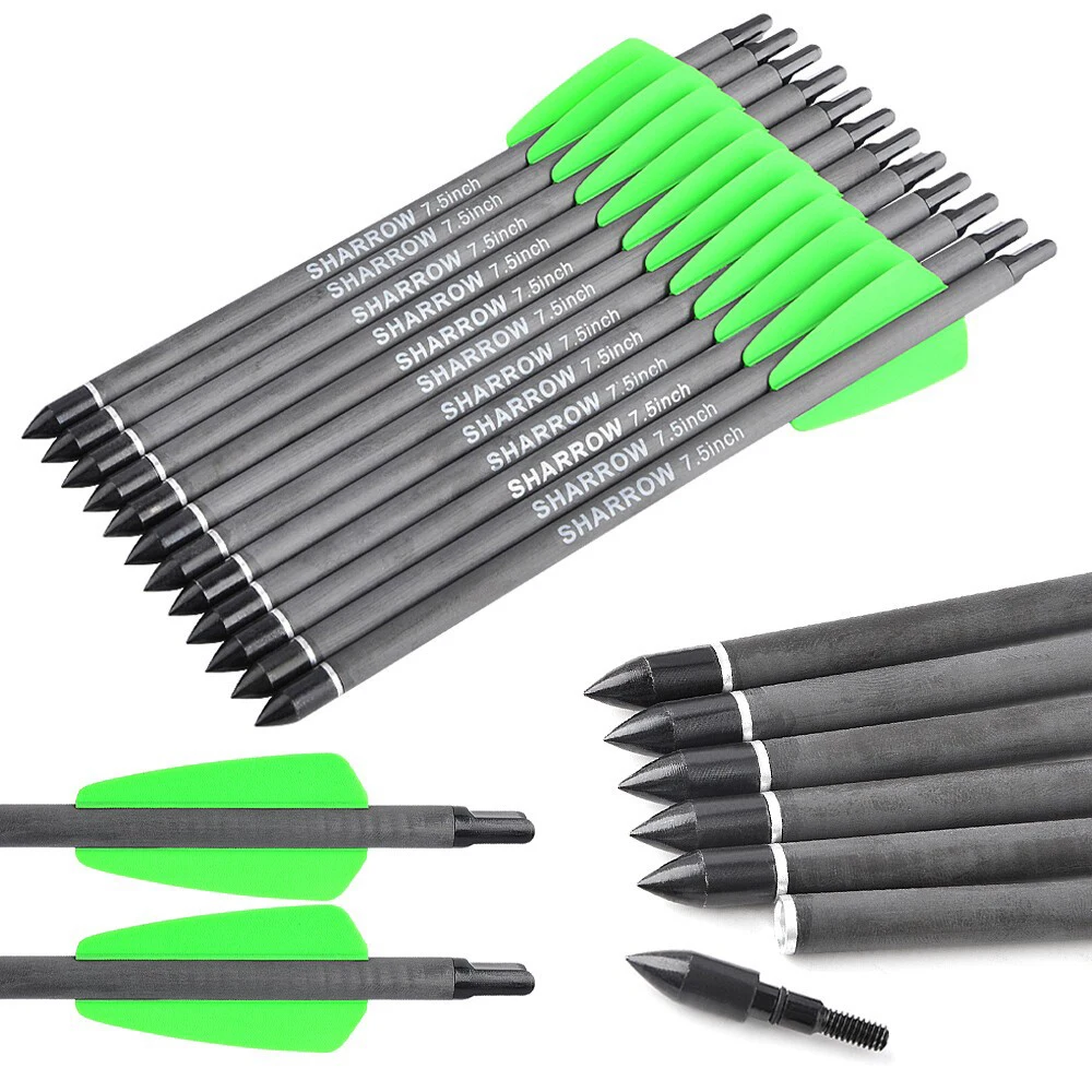 Flechas carbono ballesta táctica – Caza y tiro - imagen 2