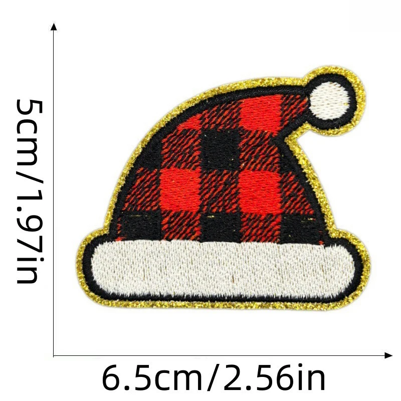 Parches Bordados Navidad Santa Termoadhesivo – Decoración Textil DIY - imagen 5