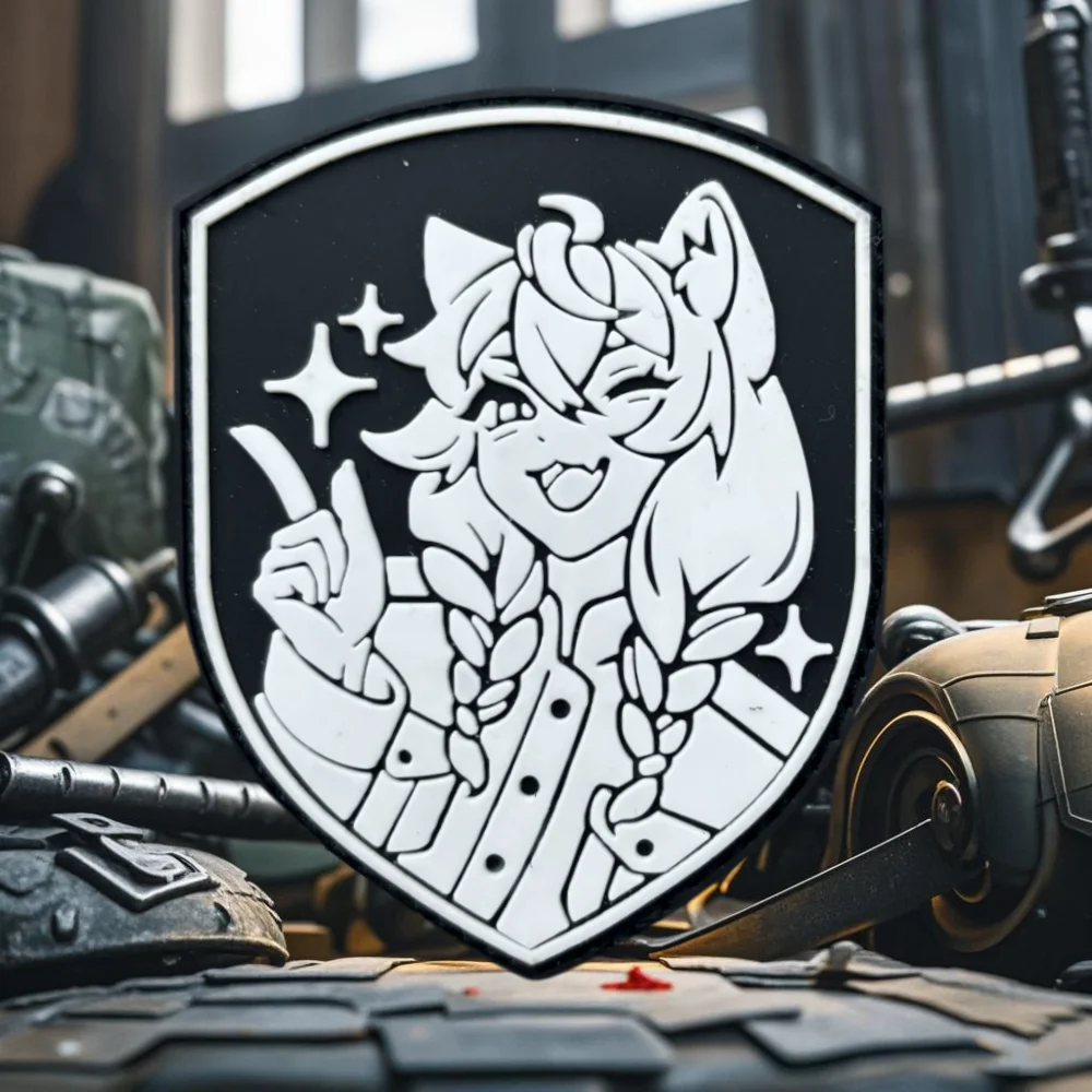 Parche táctico Neko Morale visto de frente