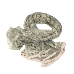 Pañuelo táctico Keffiyeh de malla, algodón mixto para hombre
