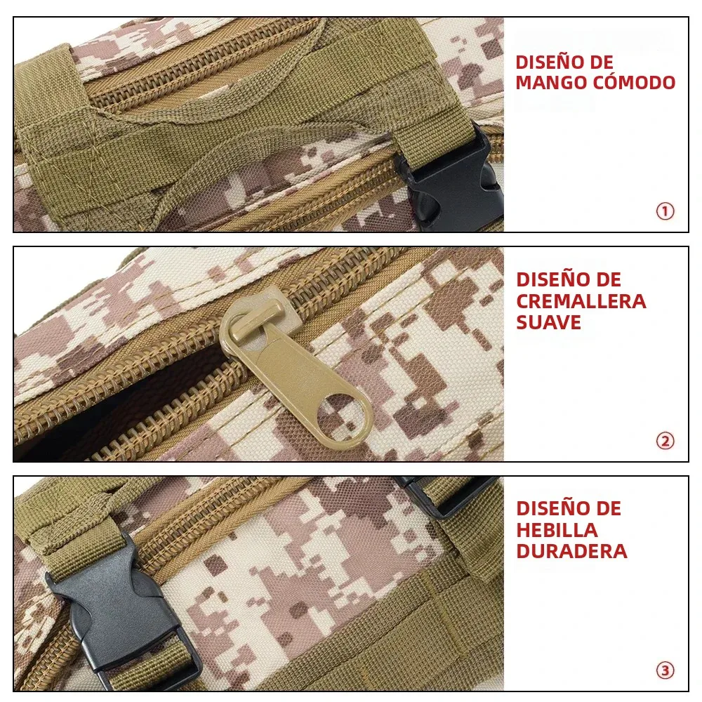 SINAIRSOFT Riñonera táctica convertible en nailon bandolera - imagen 2