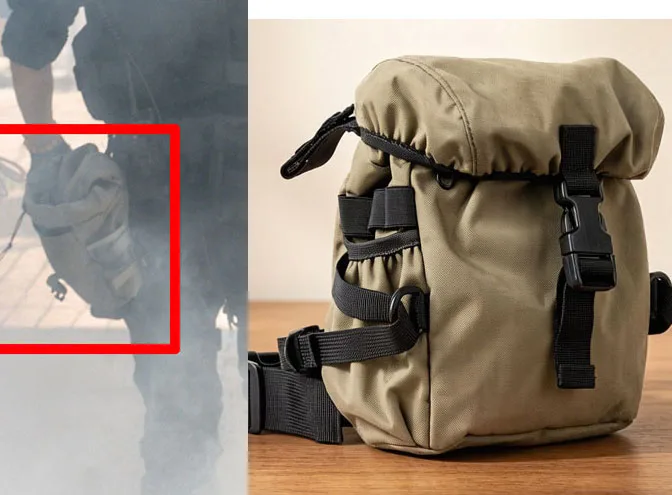 Bolsa táctica riñonera para pierna y máscara de gas multiusos - imagen 2