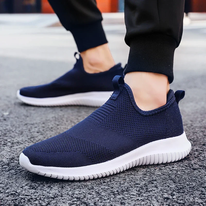 Zapatillas de correr hombre malla transpirable verano con luz de pedal - imagen 4