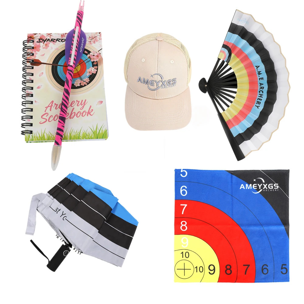 Accesorios de tiro con arco: libreta, gorra UV y toalla - imagen 2