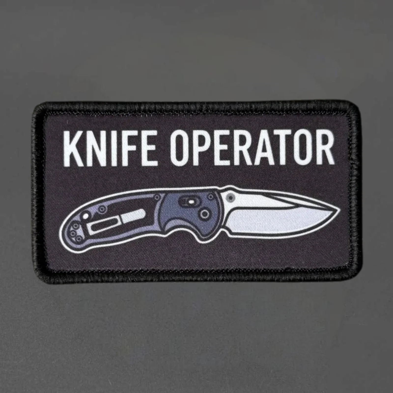 KNIFE OPERATOR – Parche táctico de moral con gancho y bucle - imagen 2