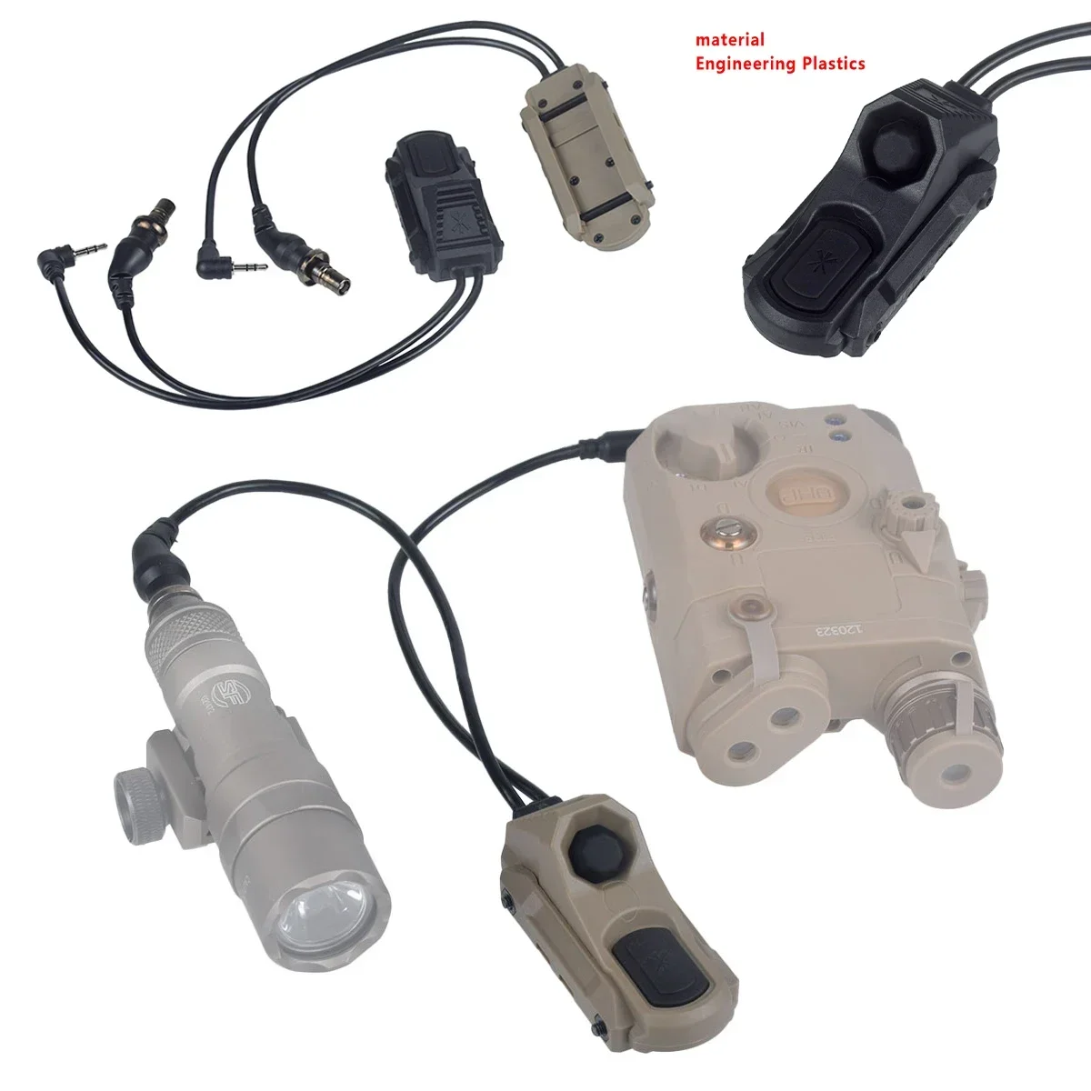 Detalle del sistema de control dual remota y de presión