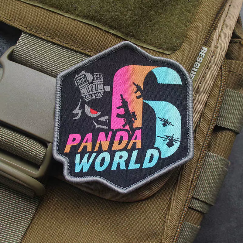 Parche bordado táctico Panda World 6 Tactics para mochila - imagen 2