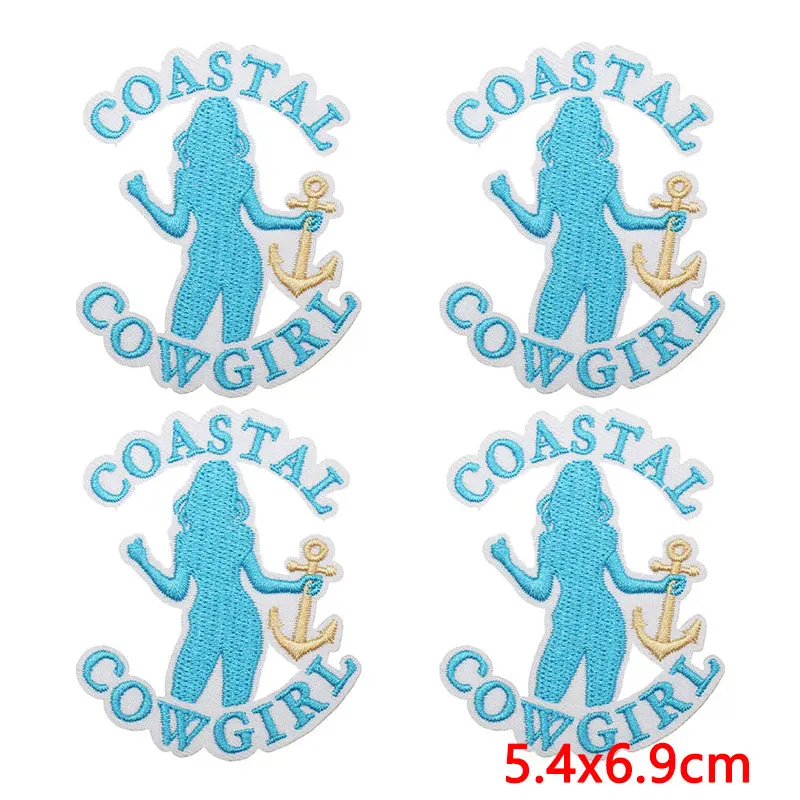 Parche termoadhesivo bordado vaquero costero – Para coser o planchar - imagen 4