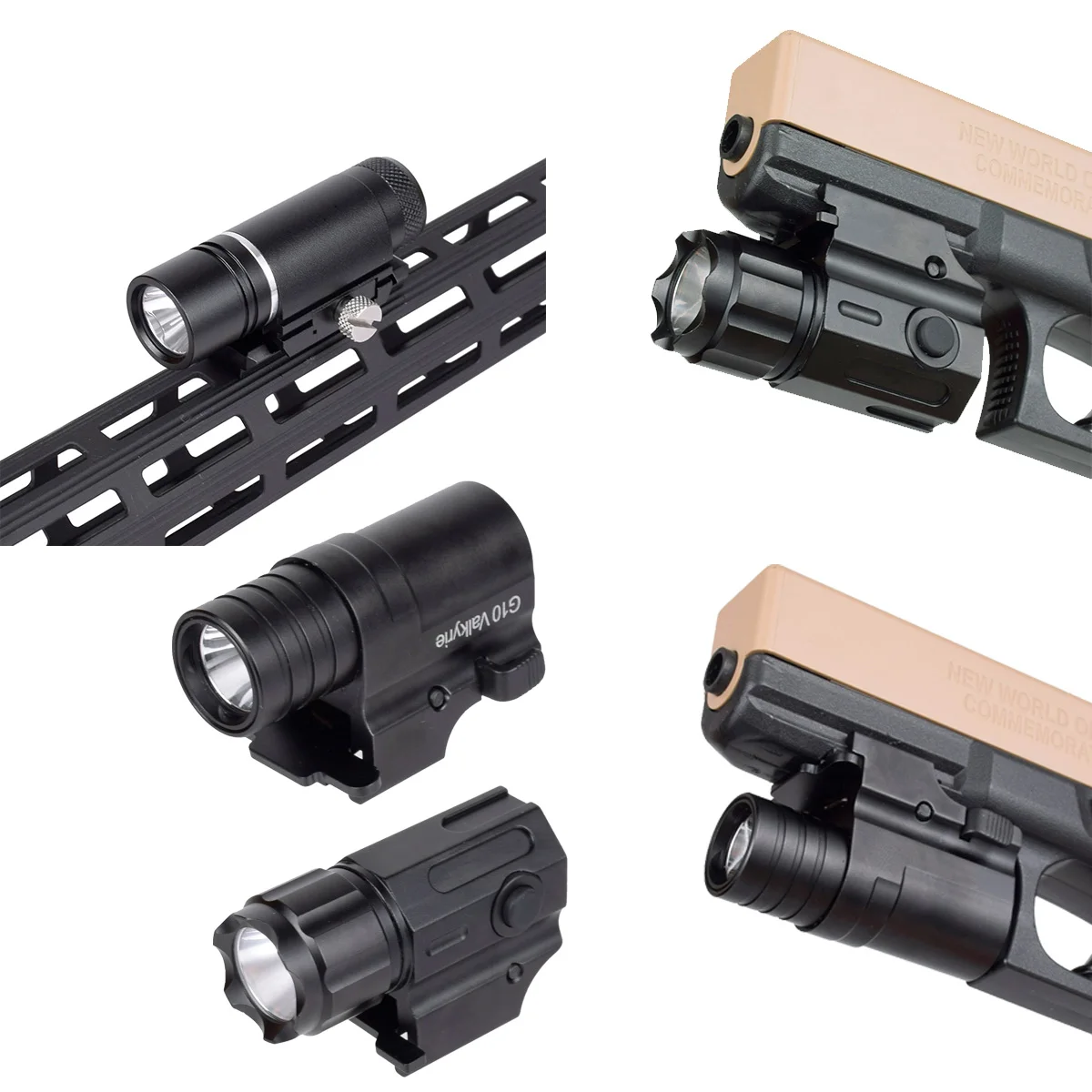Linterna táctica G10 LED para pistola Airsoft