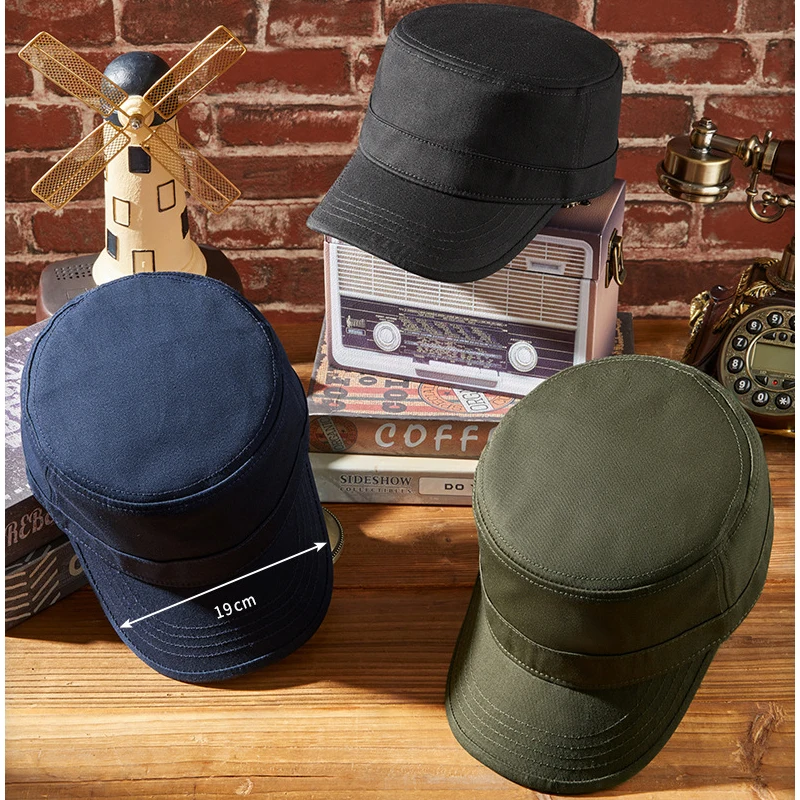 Gorra de béisbol retro ajustable visera negra sólida para exterior - imagen 5