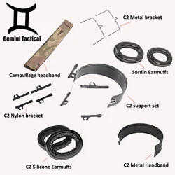 Wadsn soporte de headset airsoft táctico para comunicación