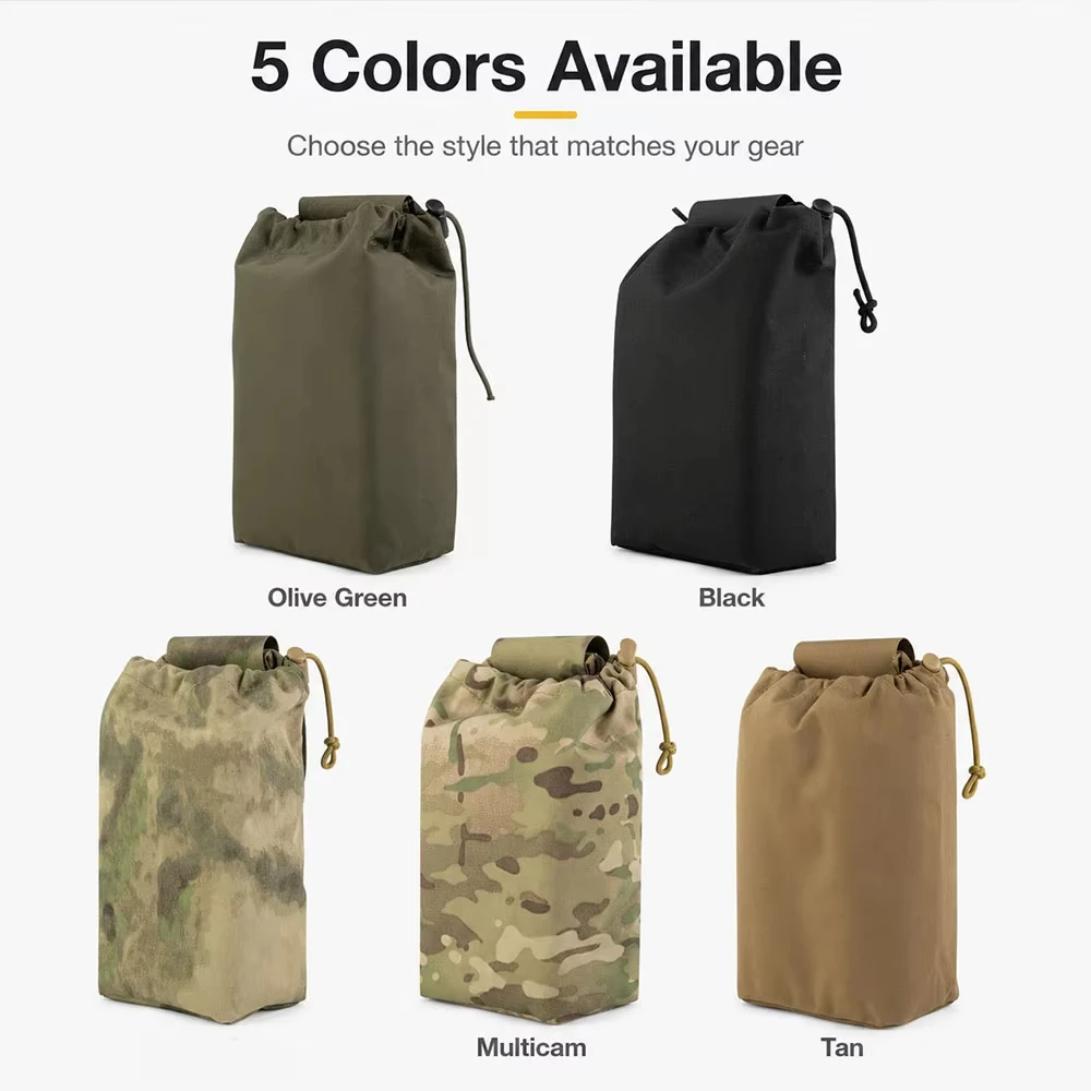 Bolsa táctica MOLLE plegable para cinturón, almacenamiento utilitario - imagen 5