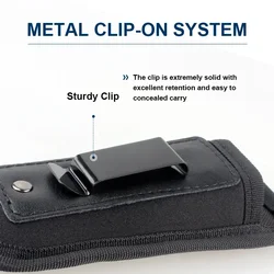 Funda portacargador táctica IWB con clip para cinturón de pistola