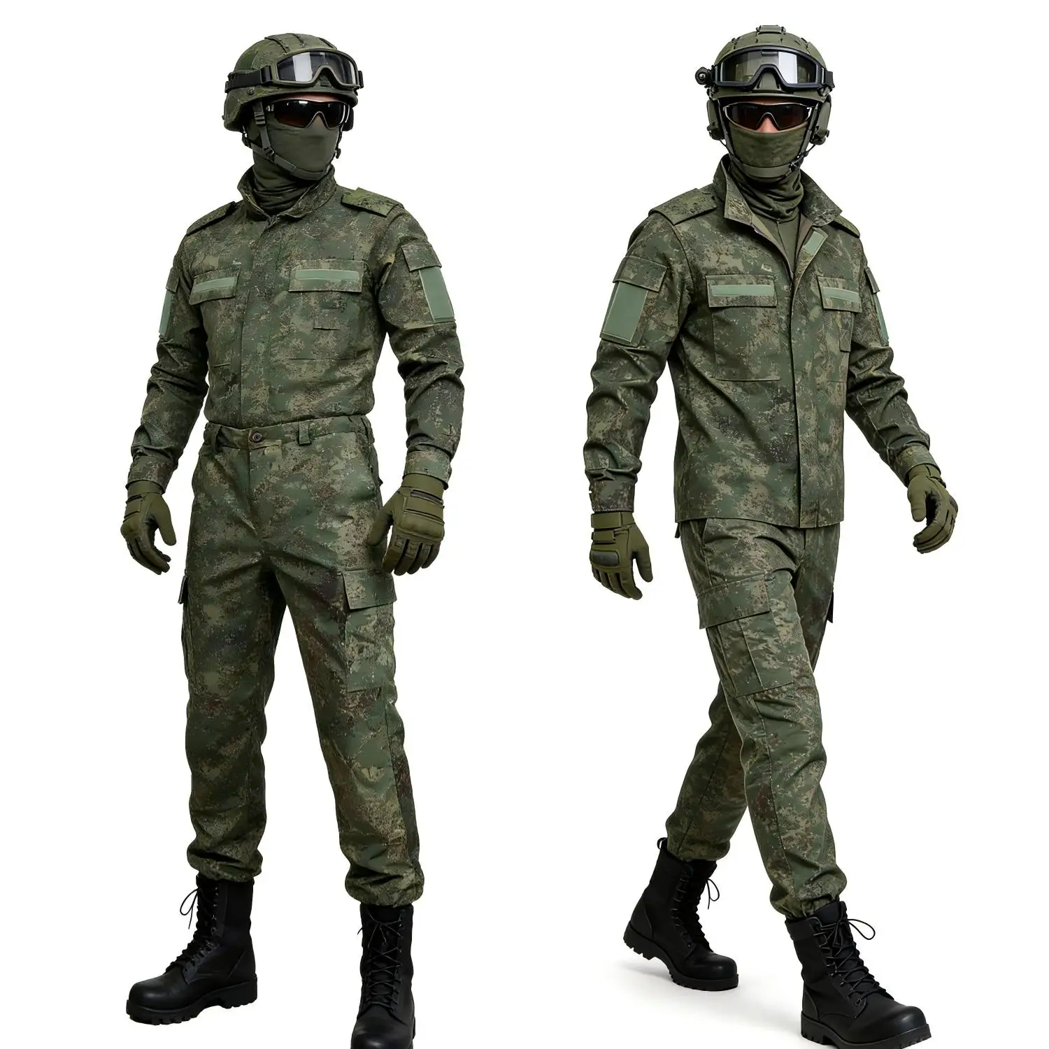 Uniforme táctico camuflaje hombre verde fuerzas especiales caza - imagen 5