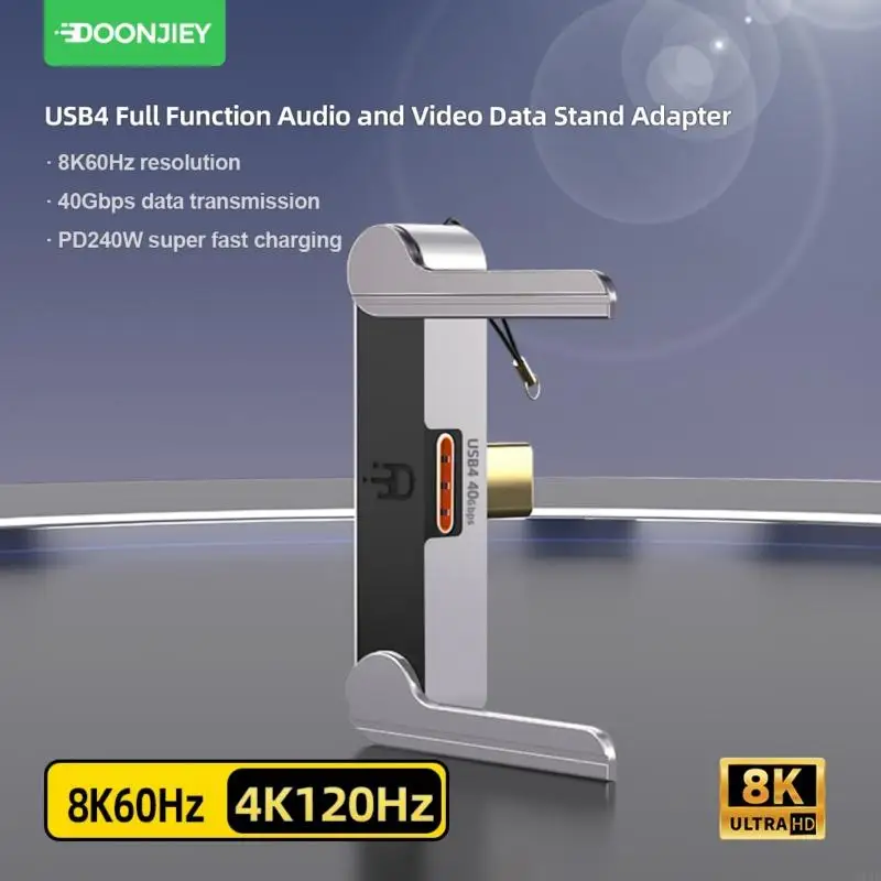 Adaptador USB 4 aluminio 8K 40Gbps 240W - imagen 2