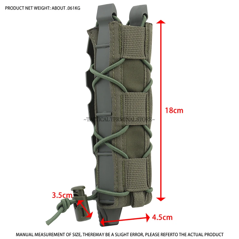 Porta Cargadores MOLLE MP5 MP7 abierto modular para 9mm .45