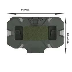 Panel táctico MOLLE plegable acceso rápido para teléfono y mapas