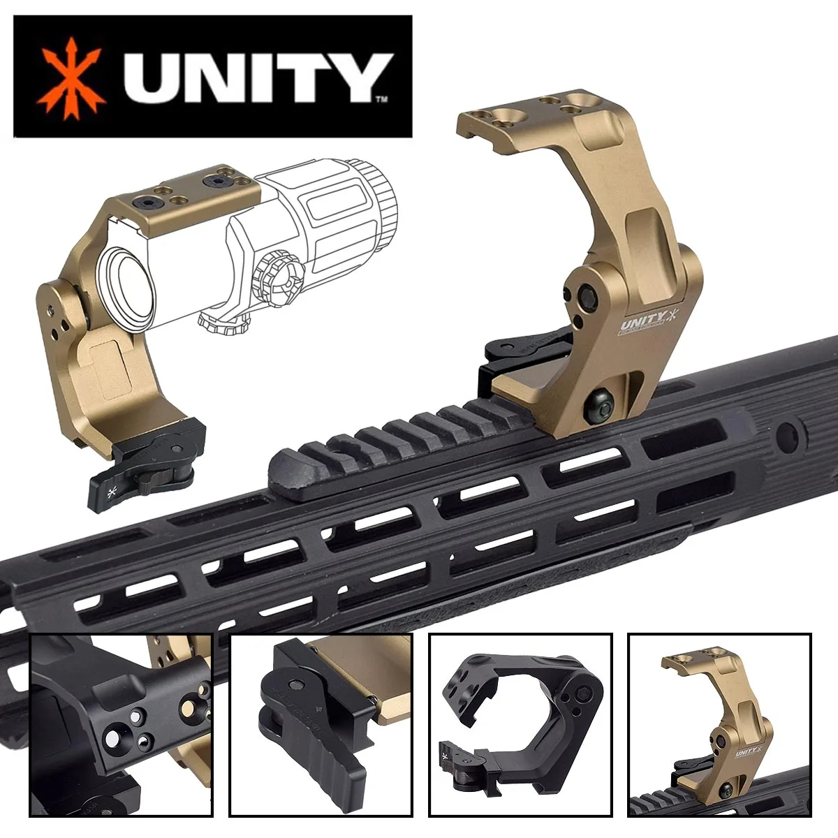 Unity Tactical Fast FTC OMIN 2.26 montura óptica para Aimpoint - imagen 3