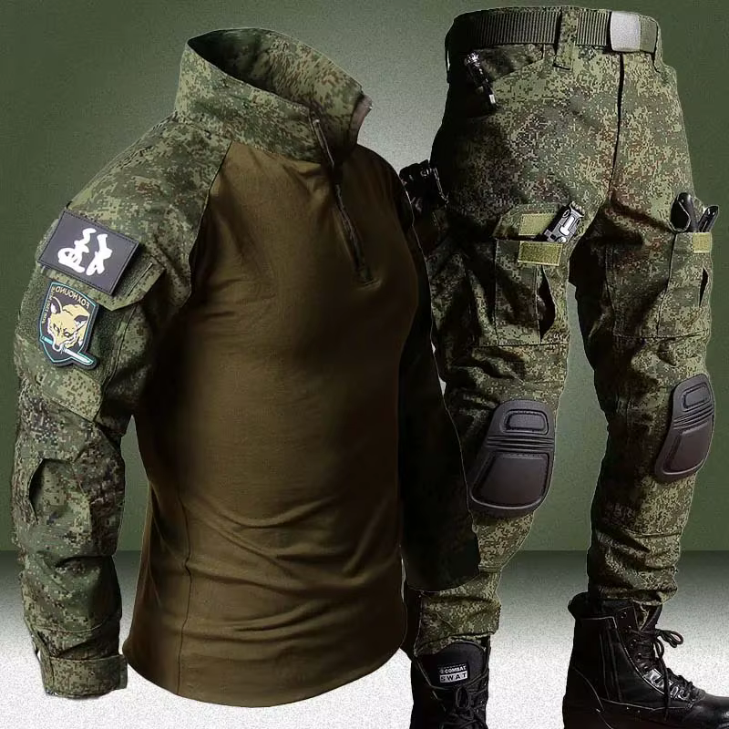 Uniforme táctico camuflaje hombre: camisa y cargo con rodilleras - imagen 5