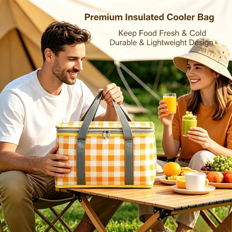 Bolsa térmica portátil gran capacidad para camping y exteriores - imagen 4
