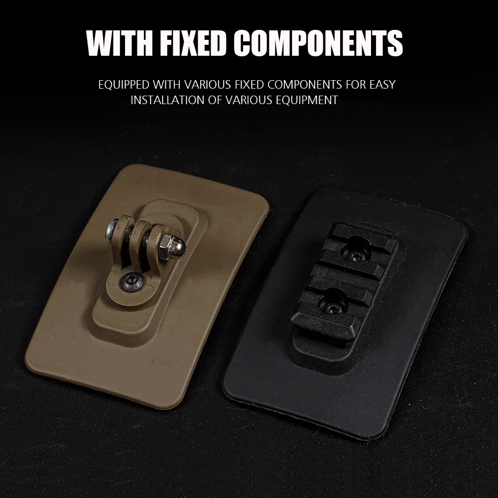 Adaptador base táctico para casco – Montaje fijo GoPro y linterna - imagen 5