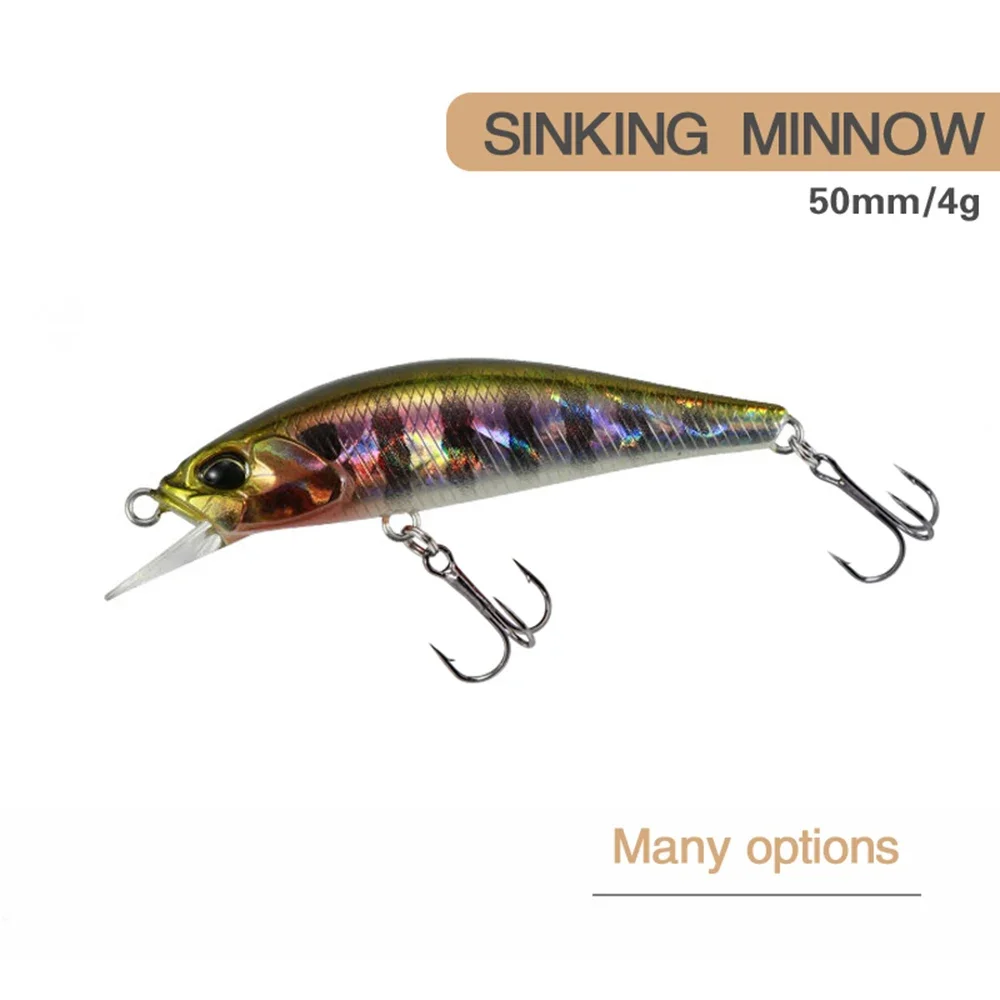 Señuelo Minnow 50mm en colores naturales