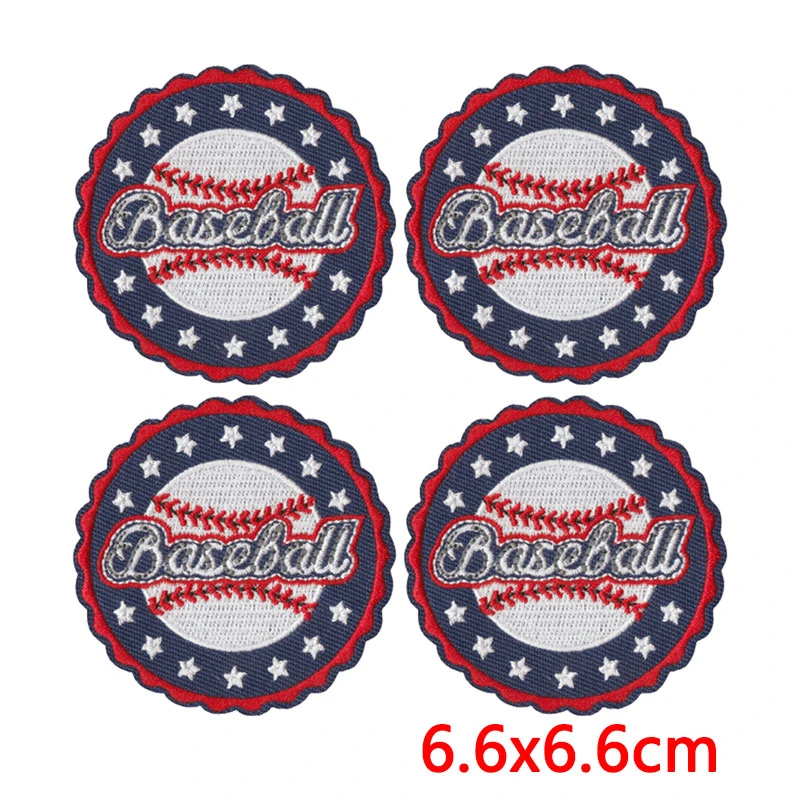 Parche termoadhesivo béisbol bordado estilo lazo de mamá - imagen 3