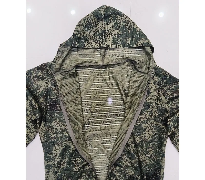 Traje ghillie camuflaje ligero de malla para airsoft y caza - imagen 4