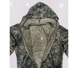 Ropa táctica camuflaje malla transpirable con capucha y cremallera