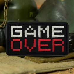 Parche de moral bordado Game Over – Táctico gancho y bucle