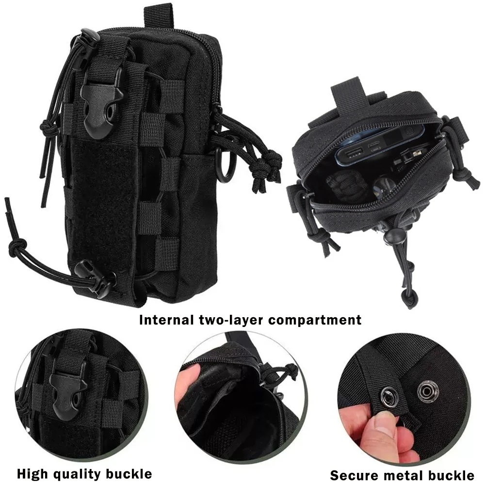 Bolsa Molle EDC cinturón – Soporte botella agua, hervidor, camping - imagen 4