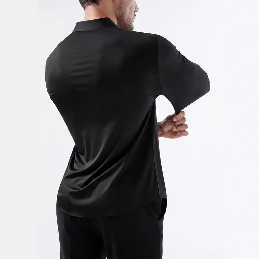 Camisa táctica elástica de manga larga sin arrugas ni planchar - imagen 3