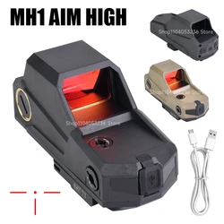 Mira holográfica punto rojo MH1 recargable USB con fijación rápida