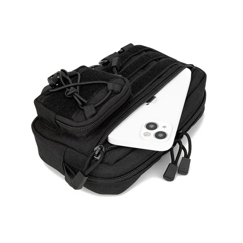 Bolsa MOLLE táctica de nylon para teléfono, riñonera utilitaria - imagen 4