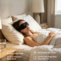 Antifaz para dormir negro opaco, ideal para viajes y siestas