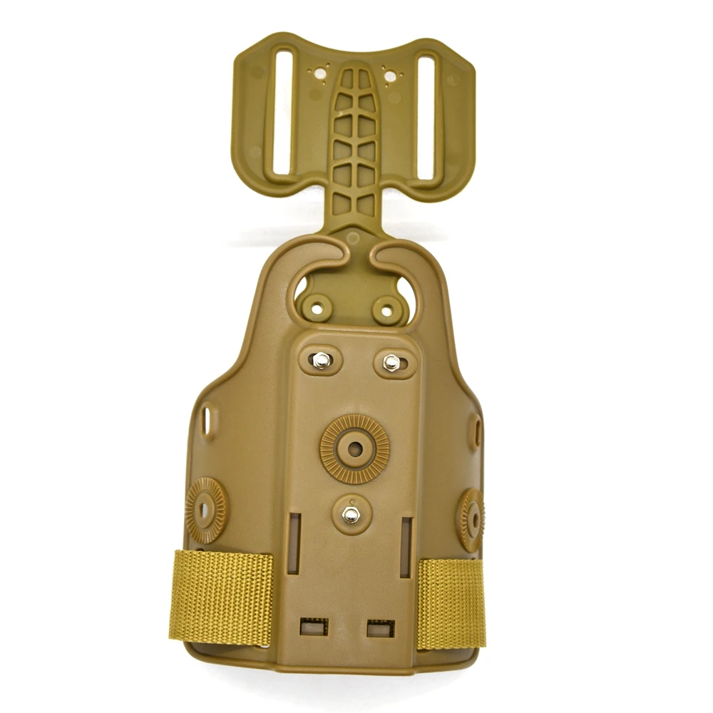 Plataforma táctica de pierna para pistola, color bronce MOLLE - imagen 2