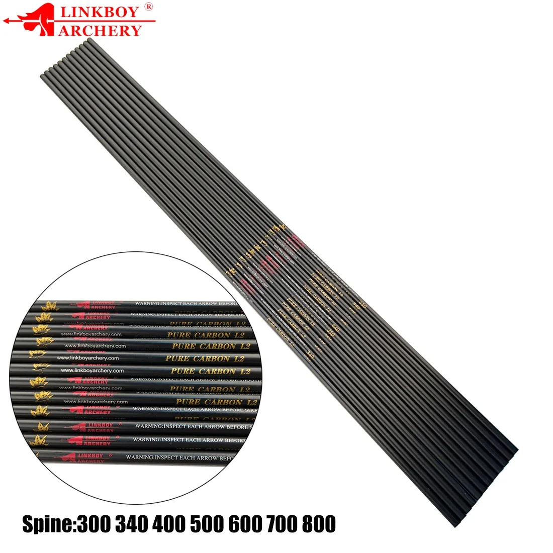 SP300 Flechas de carbono arco recurvo caza - imagen 4